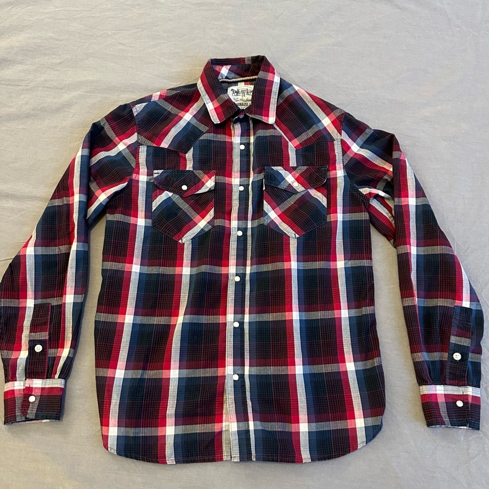 Levi's Classic Plaid Western Shirt - Men's S